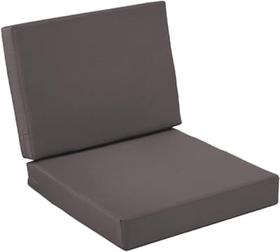 Zitkussens Set - Tuinkussens Bank - Buiten Zitten - Waterdichte Hoes - 61x61x8cm - Grijs