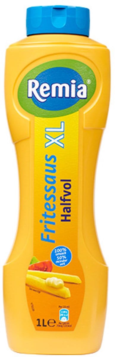 Remia - Fritessaus Halfvol - XL Tube - 1000 ml - Omdoos 9x