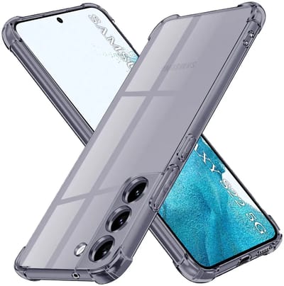 Hoesje geschikt voor Samsung Galaxy S22 - Techsuit Shockproof Silicone Back Cover - Zwart