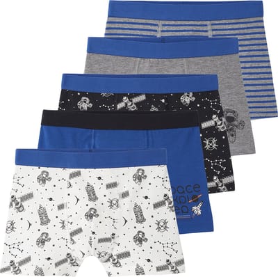 Vertbaudet Set van 5 stretch boxers voor jongens ruimte