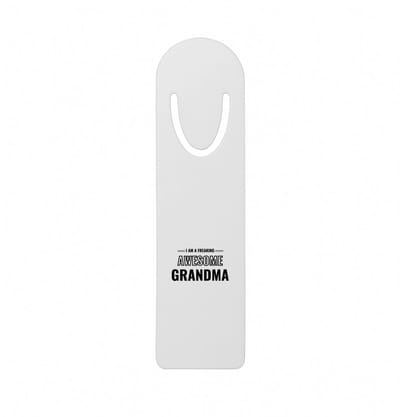 Hacebo® - I am a freaking awesome grandma metalen boekenlegger - de meest geweldigste oma - verjaardagscadeau - verjaardag - cadeau - cadeautje voor oma - oma artikelen - kado - geschenk Bladwijzer boekenleggers - 12.7 cm x 3.2cm