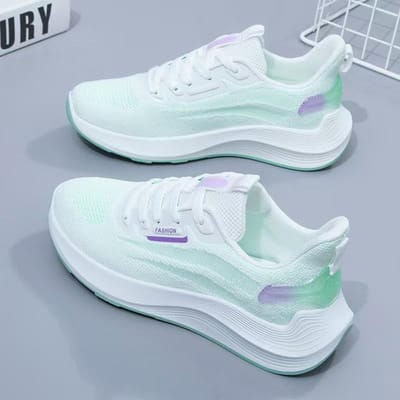 Nieuwe Stijl Dames Casual Schoenen Zachte Zool Sneakers Ademend Mesh Vrouwelijke Student Koreaanse Stijl Hardloop Dames Schoenen 40