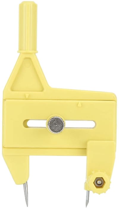 Dailygoods- Kompascirkelsnijder - Roterende Snijder - Snijden van Papier/Karton - Precisie Snijgereedschap - Voor Ambachten/Modellen - Straal van 1,5-50 mm - Cirkelsnijder
