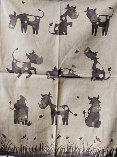 Theedoek les vaches - de koeien - Set van 2 keukendoeken