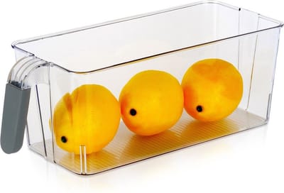 Koelkast Organisator met Handvat 30x13x11,5 cm - Voorraadkast - Koelkastdoos - Koelkastorganizer - voor Koelkast - Pantry