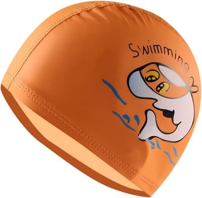 Zwemmuts – Geschikt voor hoofdomtrek 23–33 cm – Lengte 18 cm – Zwemmuts voor kinderen – Stijlvolle kinderzwemmuts – Rekbare zwemmuts – Waterdichte kinderzwemmuts – Comfortabele kinderzwemmuts