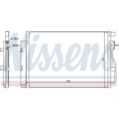 Condensator, airconditioning NISSENS 940246