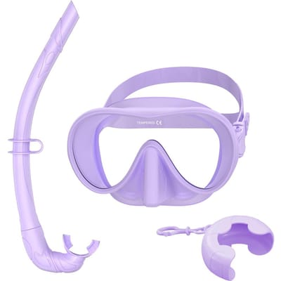 HD Panoramisch Frameloos Duikmasker Natte Snorkelset Met BC Zak Ultra Breed Zicht Gehard Glas Zwembril voor Volwassenen Li Praktisch Gebruik