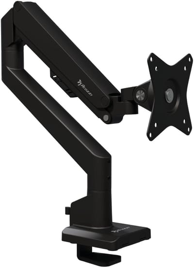 Arozzi Alzare Neo Monitor Arm - Gasveer - Kabelbeheer - Max 9kg - Zwart