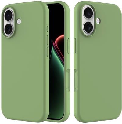 Shockproof Backcover - Liquid Silicone Soft Hoesje - Geschikt voor: iPhone 17 - Groen