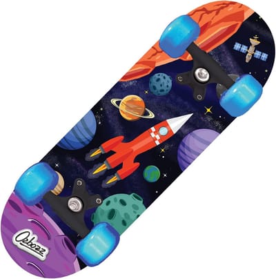 Ruimte Skateboard - Kinder Skateboard - Buiten Spelen - Knipperende Wielen - 17 Inch - Verschillende Ontwerpen