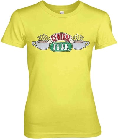 Friends Dames Tshirt -S- Central Perk Geel