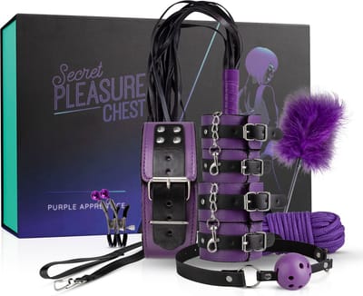 Secret Pleasure Chest - Purple Apprentice - SM - BDSM - Set - Sex Toys voor Mannen en Vrouwen - Erotische Cadeauset