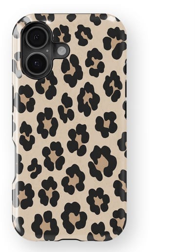 DripCase Luipaard Hoesje geschikt voor iPhone 16 | Backcover met Mag | Hoesje met Dierenprint geschikt voor iPhone 16 Leopard Light
