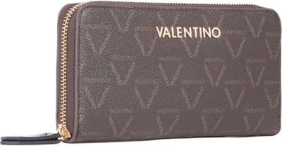 VALENTINO Portemonnee Lady Re Zip Around Wallet Moro / Nero Donkerbruin