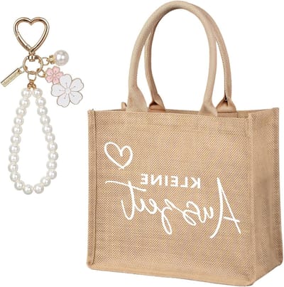 Burlap zakjes en sleutelhanger voor ontspanning, ideaal als cadeau, handige draagbare tas voor onderweg