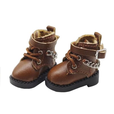 Ob11 Casual Ketting Laarzen Schoenen Leren Laarzen Molly Zus Hoofd Schoenen GSC Plain Poppen Schoenen Poppen Accessoires 1/12bjd Schoenen Nieuw OB11 black
