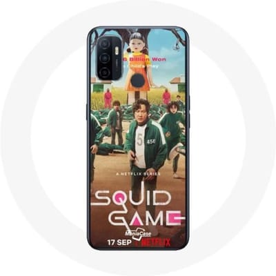 Oppo A53 Case Squid Game Series Spelers Soldaten Pop