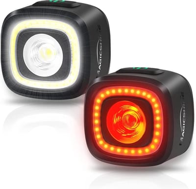 Fietslampenset 150 lumen, waterdicht en USB-oplaadbaar voor stadsrijden