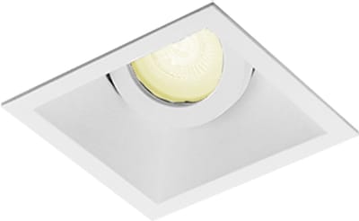 Inbouwspot Sander met Philips HUE White - spotje - Wit - vierkant verdiepte spot - Voor binnen / woonkamer / keuken / slaapkamer - IP20 - GU10 - Buitendiameter: 93MM - boorgat: Vierkante uitsparing - min. Inbouwdiepte: 90MM
