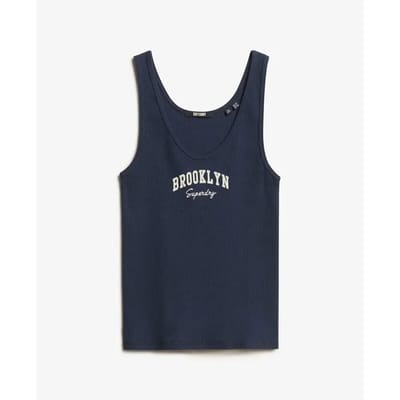 Superdry - Athletic Essentials-hemdtopje met print - Dames - Vesten