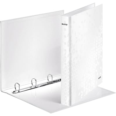 Leitz Wow Gelamineerde Ringband - 4-rings - Rugbreedte van 40mm - Wit