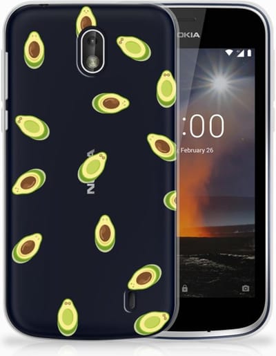 Nokia 1 Siliconen Case Avocado