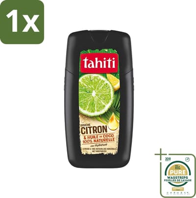 1 x Tahiti - Douchegel - Citroen & Kokosolie - Hydraterend - 250 ml- Douchegel Citroen Kokosolie - Hydraterende Douchegel - Citroengeur Douchegel - Kokosolie Douchegel - Natuurlijke Douchegel