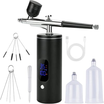 Dailygoods - Draadloze Airbrush-Set met Compressor voor Make-up en Taartdecoratie