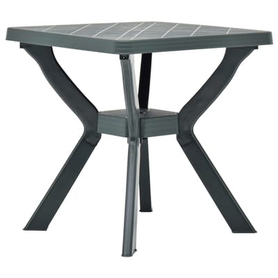 vidaXL - Bistrotafel - 70x70x72 - cm - kunststof - groen