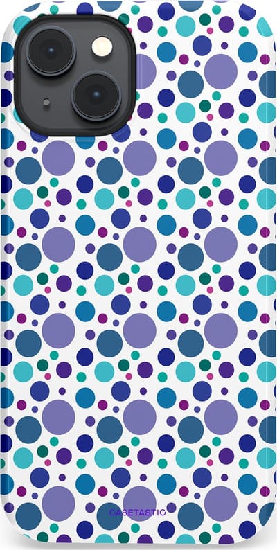Casetastic Hoesje Geschikt voor Apple iPhone 14 Plus Magsafe - Stijlvolle Beschermende Duo-layer Case - Bubble blauw