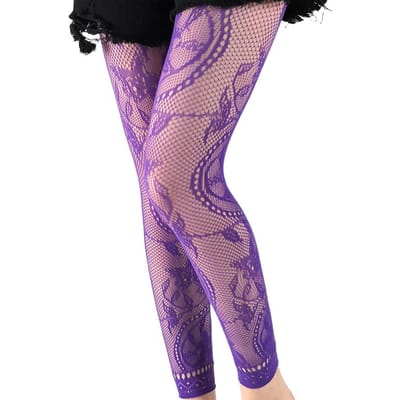 Collants Résille Colorés Style Rétro À Motifs Taille Haute Sans Pieds Pour Femmes Filles Leggings Bas Pour 40–75 Kg, 150–170 Cm Max 70kg 170cm pink