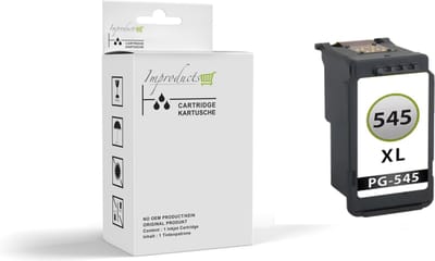 Improducts® Zwart huismerk inkt cartridge voor Canon PG-545XL / PG 545 / 545XL / PG545XL / PG545 voor IP2850 MG2440 MG2450 MG2455 MG2540 MG2550 MG2555 MG2950 MG3050 MG3051 MG3052 MG3053 MX494 MX495 TR4550 TS3150 TS3350 XL cartridge ZWART