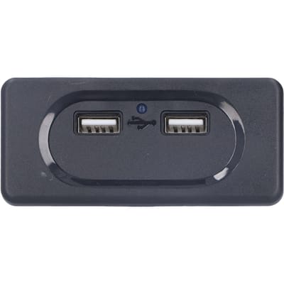 RV USB-oplader Hoge Snelheid Dubbele Poort Intelligente Schakeling Auto-oplader Socket met Blauwe LED