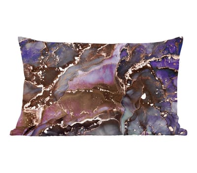 Sierkussens - Kussentjes Woonkamer - 60x40 cm - Marmer - Goud - Roze