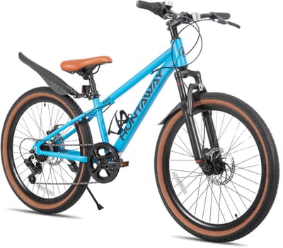 KEANO Huntaway Mountainbike 24 inch - Kinder MTB - 7 Versnellingen - Lichtgewicht Aluminium Frame - Jongens & Meisjes