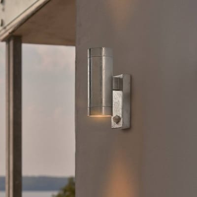 Nordlux buitenwandlamp Tin Maxi, verzinkt, IP54, GU10