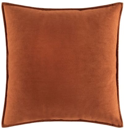 Tiseco - Coussin (rempli) ROY - SET/2 - Lavable en machine - 45x45 cm, cognac