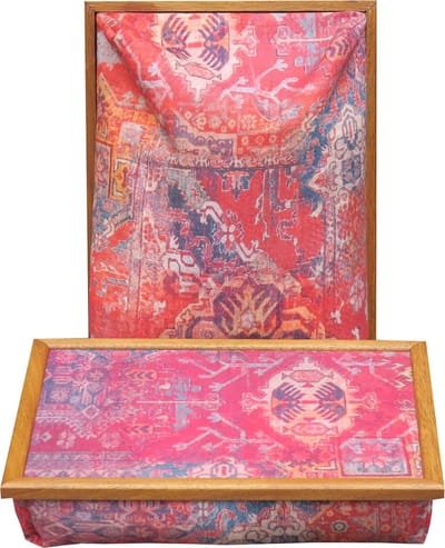 Andrews Laptray, Schoottafel, Schootkussen, Laptoptafel, Dienblad met Kussen Kelim