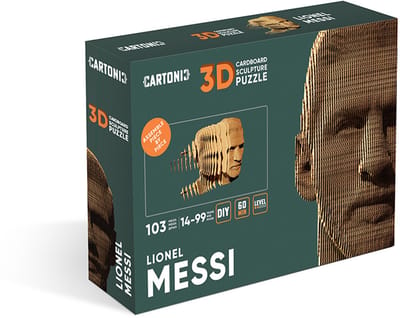 CARTONIC- Lionel Messi- 3D Puzzel-Speelgoed- Puzzel-DIY- Creatief- Karton- Kinderen en volwassen- 3D- puzzel