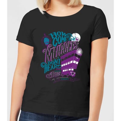 Harry Potter Knight Bus dames t-shirt - Zwart - 3XL
