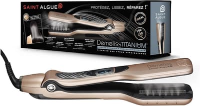 Stoomstijltang Titanium met Geïntegreerd Reservoir XL - Perfecte Styling voor Alle Haartypes