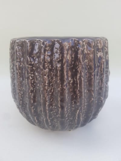 MIca Decorations Luuk pot round grey