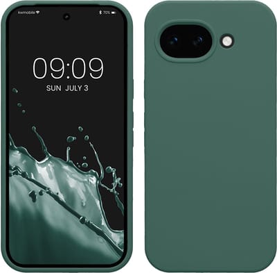 kwmobile telefoonhoesje geschikt voor Google Pixel 10a - Hoesje met siliconen coating - Smartphone case in dennengroen