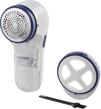 Leifheit elektrische kledingontpluizer pluizentondeuze - incl. batterijen - wit - blauw