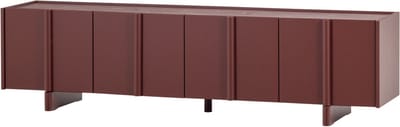 WOOOD Basu Tv-Meubel - Grenen - Bordeauxrood - 53x200x46
