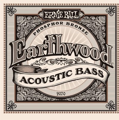 Ernie Ball 4er bas Earthwood Acoen 45-95 Phosphor Bronze 45-55-80-95 - Akoestische basgitaarsnaren