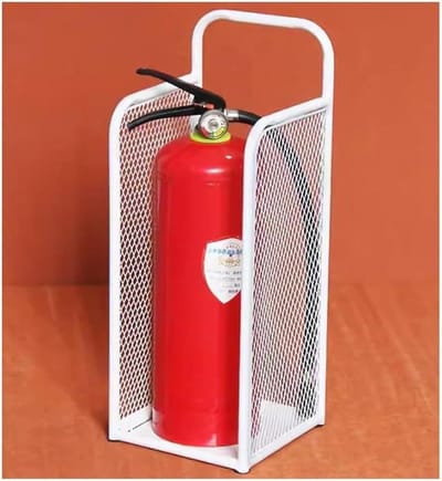 Brandblusserkast - Veiligheidsbox - Veilige Opslag - Hittebestendig Metaal - Voor 2 Blussers - Rood
