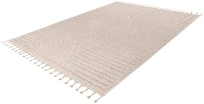 Lalee Luxor Vloerkleed - Berberstijl - Laagpolig - Beige - 3D-effect - Comfortabel en Onderhoudsvriendelijk