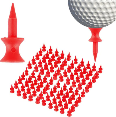 Golf Tees - Golf T-shirts - Golf Training - Duurzame Rubberen Hoes - 31mm 100 stuks - Gekleurd